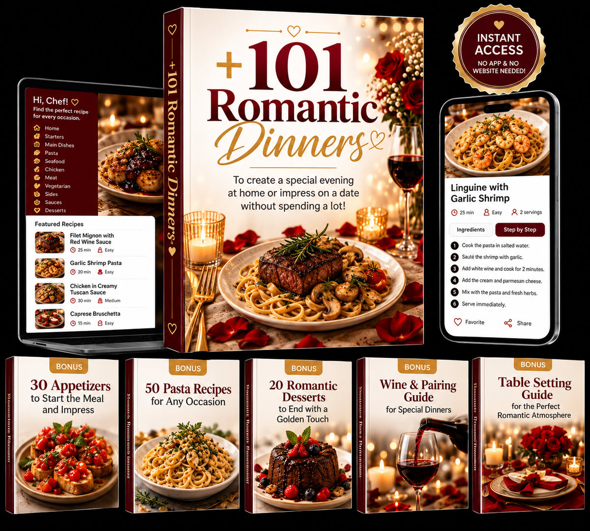 Romantic Dinners Complete Collection | 5 Bonuses